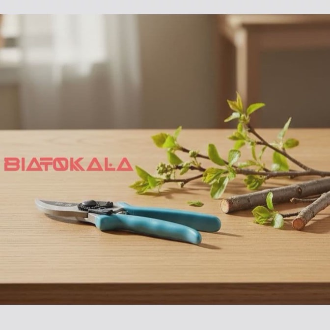 قیچی هرس باغبانی دارای فنر اضافی حرفه ای فولادی مناسب هرس درخت بزرگ کوچک گل و گیاه مدل 1