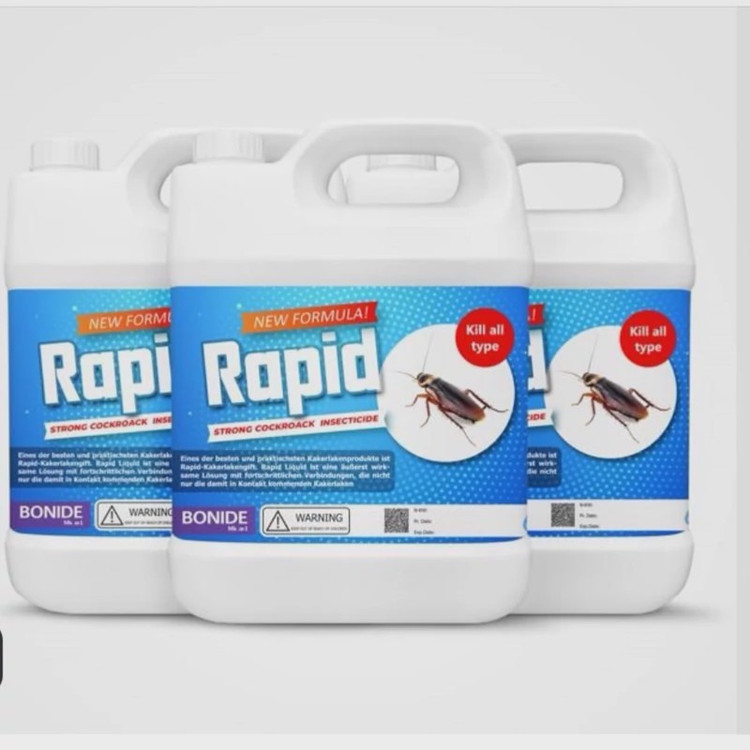 سم سوسک کش 4 لیتری عمده قدرتمند راپید Rapid ارسال رایگان به همراه یک عدد سمپاش سر نوشابه ای مدل 1