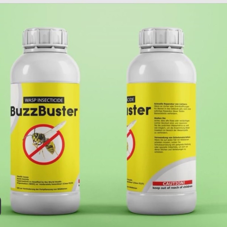 سم کشتن زنبور های وحشی BuzzBuster ارسال رایگان به همراه سم پاش سر نوشابه ای مدل 1
