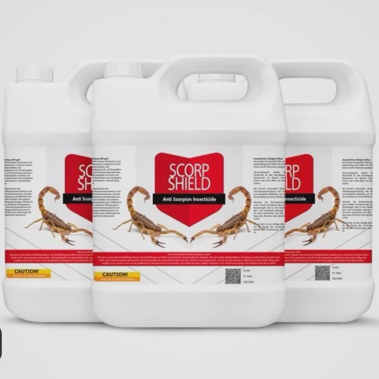 سم 4 لیتری عمده عقرب کش Scorp Shield ارسال رایگان به همراه یک عدد سمپاش سرنوشابه ای مدل 1