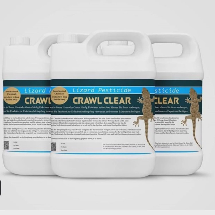 سم 4 لیتری عمده مارمولک کش قدرتمند Crawl Clear کراول کلیر ارسال رایگان به همراه یک عدد سمپاش سرنوشابه ای مدل 1