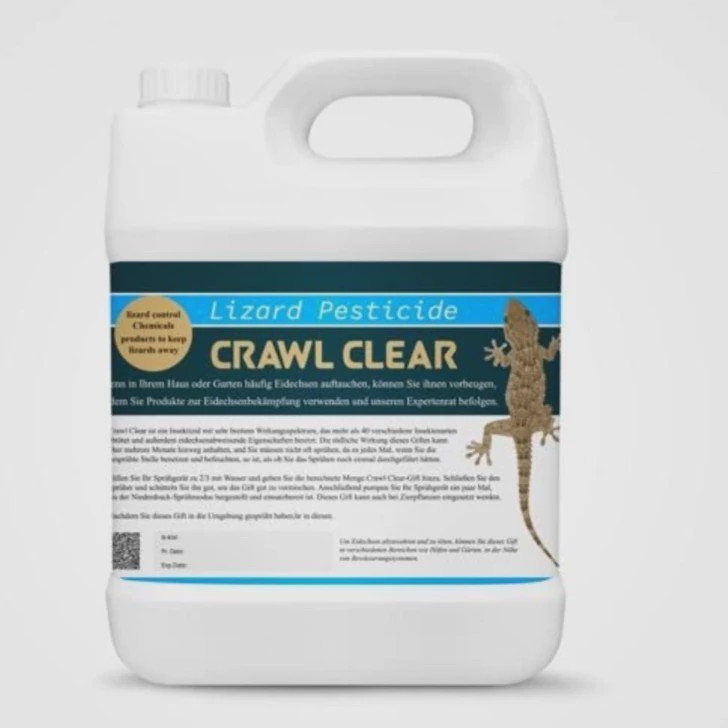 سم 4 لیتری عمده مارمولک کش قدرتمند Crawl Clear کراول کلیر ارسال رایگان به همراه یک عدد سمپاش سرنوشابه ای مدل 1