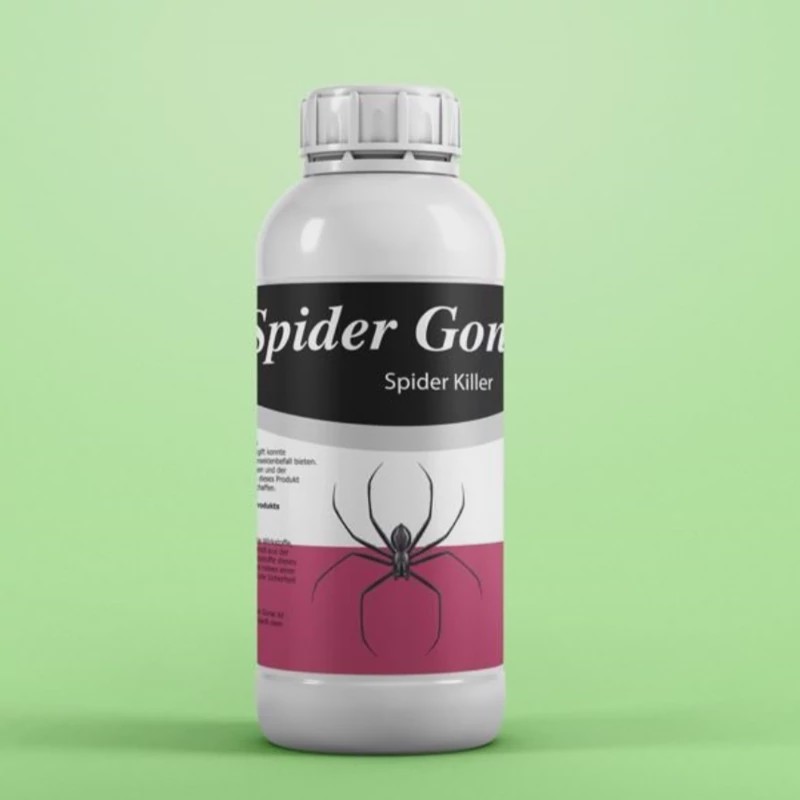 سم ریشه کنی عنکبوت ریز و درشت Spider gone اسپایدر گان ارسال رایگان به همراه یک عدد سمپاش سر نوشابه ای مدل 1