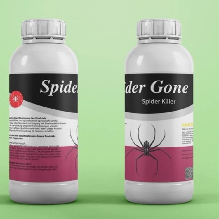 سم ریشه کنی عنکبوت ریز و درشت Spider gone اسپایدر گان ارسال رایگان به همراه یک عدد سمپاش سر نوشابه ای مدل 1