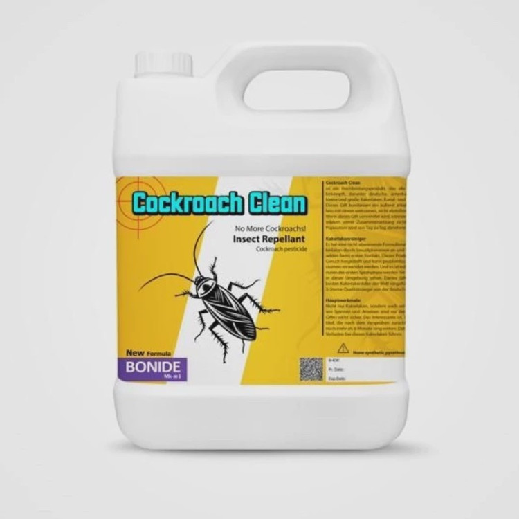 سم عمده سوسک کش 4 لیتری Cockroach Clean ارسال رایگان عمده به همراه سمپاش سر نوشابه ای رایگان مدل 1