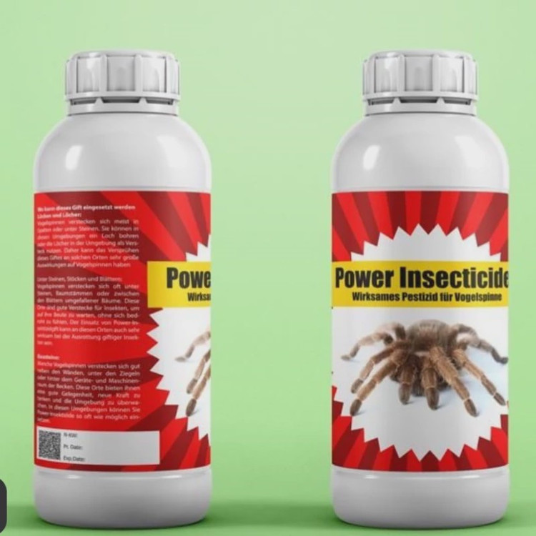 سم رتیل و عنکبوت کش Power insecticide ارسال رایگان به همراه یک عدد سمپاش سر نوشابه ای مدل 1
