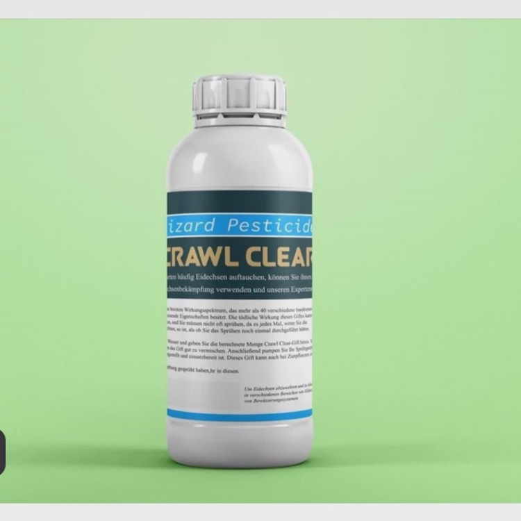 سم مارمولک کش قدرتمند Crawl Clear کراول کلیر ارسال رایگان به همراه یک عدد سمپاش سر نوشابه ای مدل 1