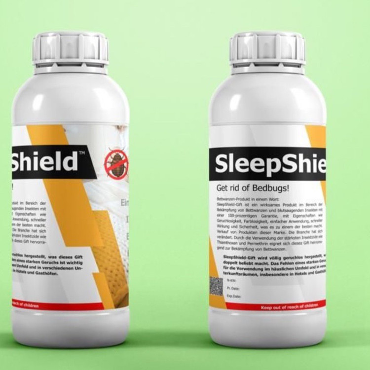 سم مخصوص کشتن حشره ساس اسلیپ شیلد sleep shield ارسال رایگان به همراه سمپاش سر نوشابه ای
