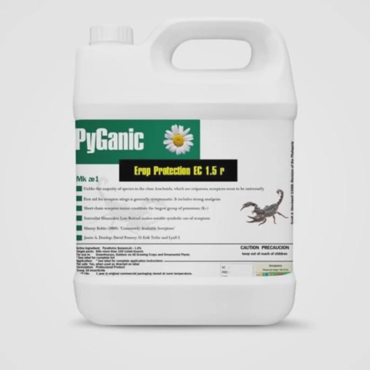 سم 4 لیتری عمده عقرب کش پیگانیک - Pyganic دافع عقرب ارسال رایگان به همراه سمپاش سرنوشابه ای مدل 1