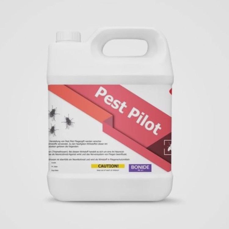 سم مگس کش 4 لیتری عمده Pest pilot ارسال رایگان به همراه یک عدد سمپاش سرنوشابه ای مدل 1