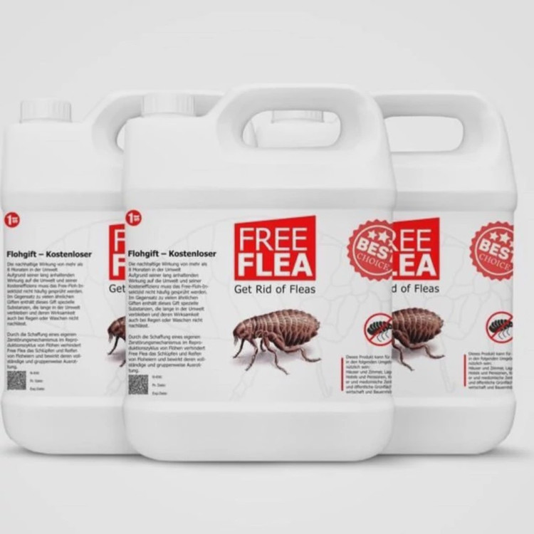 سم 4 لیتری عمده ضد کک Free flea کنه کش بسیار قدرتمند فری اف لیا ارسال رایگان به همراه یک عدد سمپاش سرنوشابه ای مدل 1