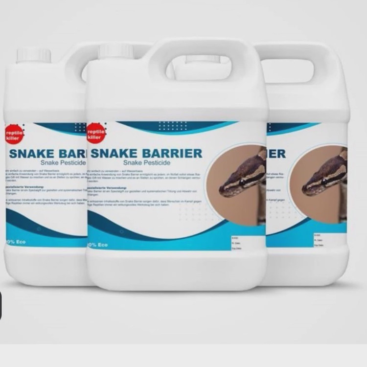 سم 4 لیتری عمده دافع و کشنده انواع مارها Snake Barrier ارسال رایگان به همراه یک عدد سمپاش سرنوشابه ای مدل 1