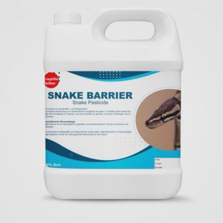 سم 4 لیتری عمده دافع و کشنده انواع مارها Snake Barrier ارسال رایگان به همراه یک عدد سمپاش سرنوشابه ای مدل 1
