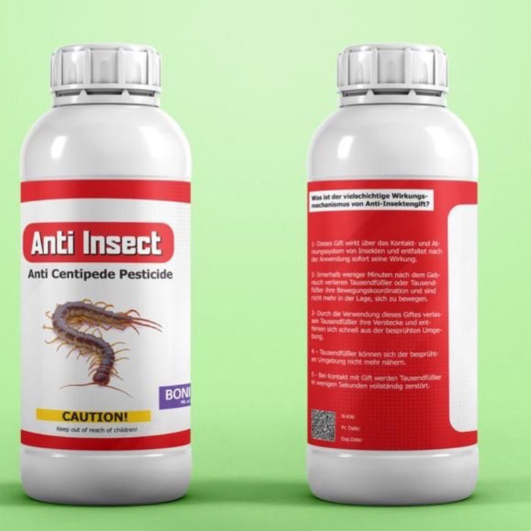 سم کشنده هزارپا و صدپا Anti insect آنتی اینسکت ارسال رایگان به همراه یک عدد سمپاش سرنوشابه ای