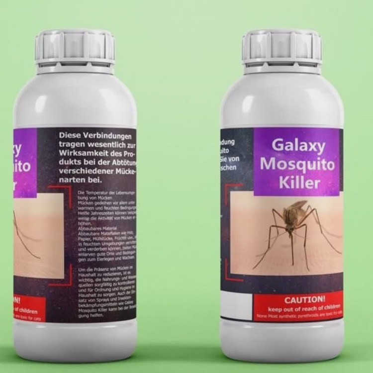سم پشه کش Galaxy Mosquito Killer گلکسی ارسال رایگان به همراه یک عدد سمپاش سرنوشابه ای مدل 1