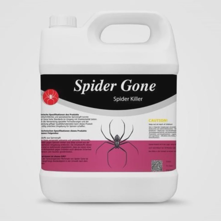 سم 4 لیتری عمده ریشه کنی عنکبوت ریز و درشت Spider gone ارسال رایگان به همراه سمپاش سر نوشابه ای مدل 1