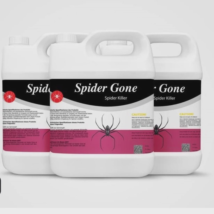 سم 4 لیتری عمده ریشه کنی عنکبوت ریز و درشت Spider gone ارسال رایگان به همراه سمپاش سر نوشابه ای مدل 1